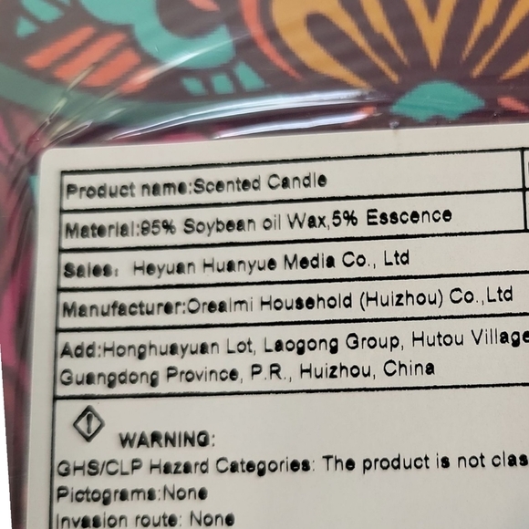 New In Box 4 Pc Colorful Scented Candle Set - Picture 4 of 7